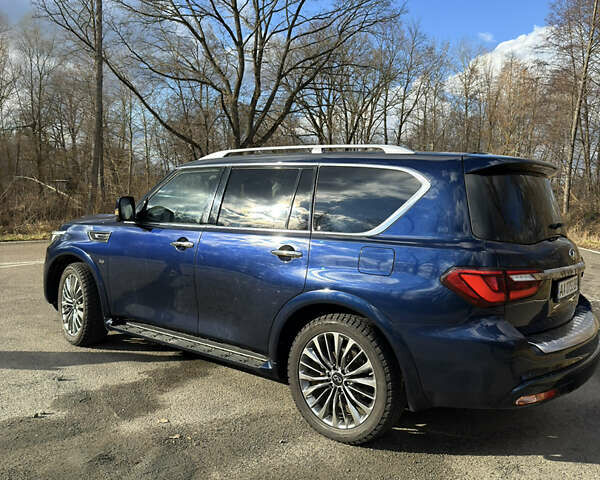 Синий Инфинити QX80, объемом двигателя 5.6 л и пробегом 105 тыс. км за 36000 $, фото 19 на Automoto.ua