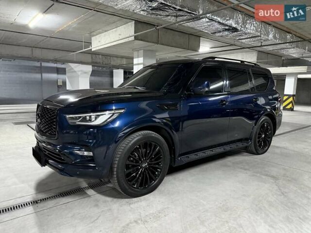 Синий Инфинити QX80, объемом двигателя 5.55 л и пробегом 50 тыс. км за 26500 $, фото 3 на Automoto.ua