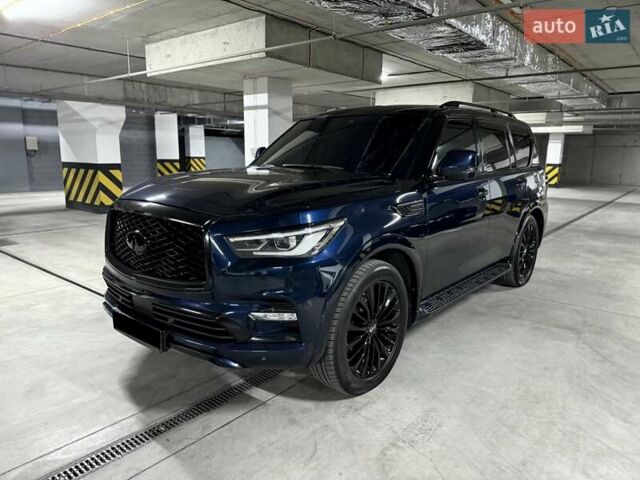 Синий Инфинити QX80, объемом двигателя 5.55 л и пробегом 50 тыс. км за 26500 $, фото 1 на Automoto.ua