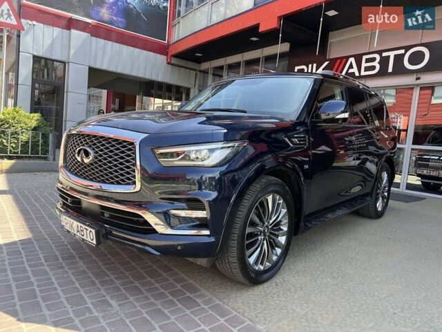 Синий Инфинити QX80, объемом двигателя 5.55 л и пробегом 56 тыс. км за 49900 $, фото 6 на Automoto.ua