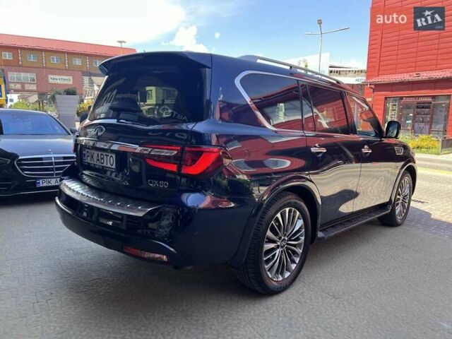 Синий Инфинити QX80, объемом двигателя 5.55 л и пробегом 56 тыс. км за 49900 $, фото 7 на Automoto.ua