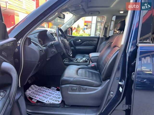 Синий Инфинити QX80, объемом двигателя 5.55 л и пробегом 56 тыс. км за 49900 $, фото 16 на Automoto.ua