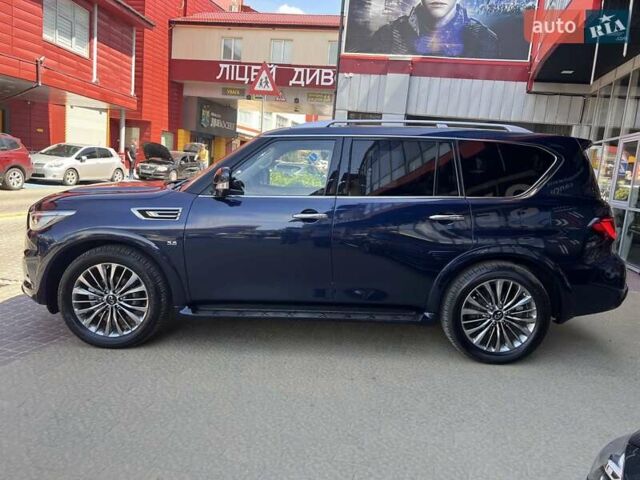 Синий Инфинити QX80, объемом двигателя 5.55 л и пробегом 56 тыс. км за 49900 $, фото 10 на Automoto.ua