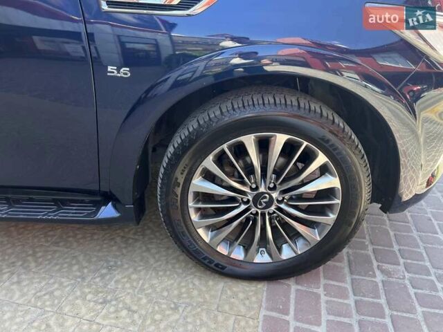 Синий Инфинити QX80, объемом двигателя 5.55 л и пробегом 56 тыс. км за 49900 $, фото 4 на Automoto.ua