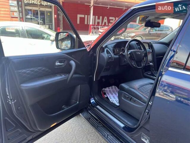 Синий Инфинити QX80, объемом двигателя 5.55 л и пробегом 56 тыс. км за 49900 $, фото 12 на Automoto.ua