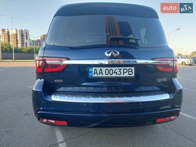 Синий Инфинити QX80, объемом двигателя 5.55 л и пробегом 12 тыс. км за 72000 $, фото 6 на Automoto.ua