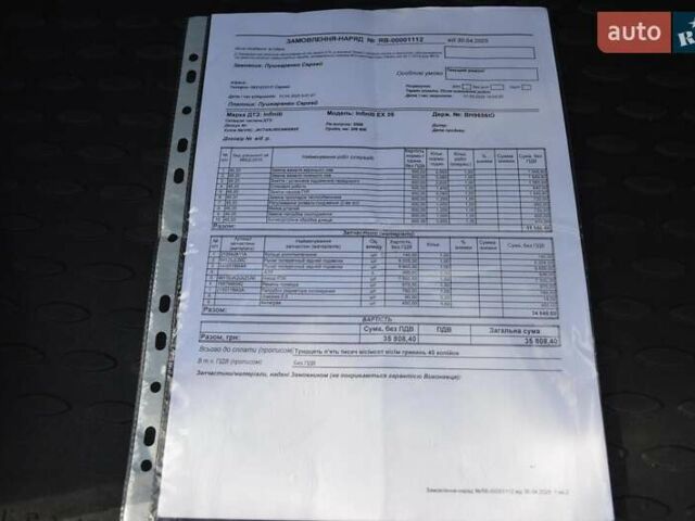 Черный Инфинити EX 35, объемом двигателя 3.5 л и пробегом 210 тыс. км за 10500 $, фото 40 на Automoto.ua