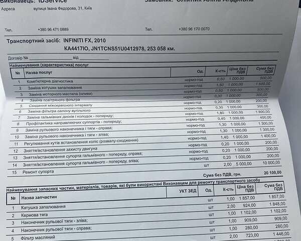 Серый Инфинити FX 37, объемом двигателя 3.7 л и пробегом 256 тыс. км за 14800 $, фото 5 на Automoto.ua