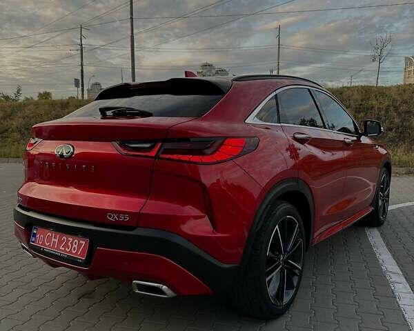 Красный Инфинити QX55, объемом двигателя 2 л и пробегом 74 тыс. км за 31800 $, фото 21 на Automoto.ua