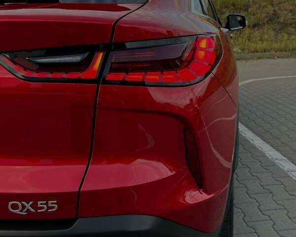 Красный Инфинити QX55, объемом двигателя 2 л и пробегом 74 тыс. км за 31800 $, фото 25 на Automoto.ua