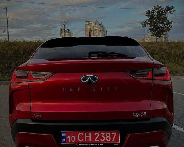 Красный Инфинити QX55, объемом двигателя 2 л и пробегом 74 тыс. км за 31800 $, фото 18 на Automoto.ua