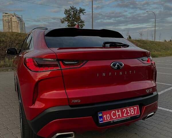 Красный Инфинити QX55, объемом двигателя 2 л и пробегом 74 тыс. км за 31800 $, фото 20 на Automoto.ua