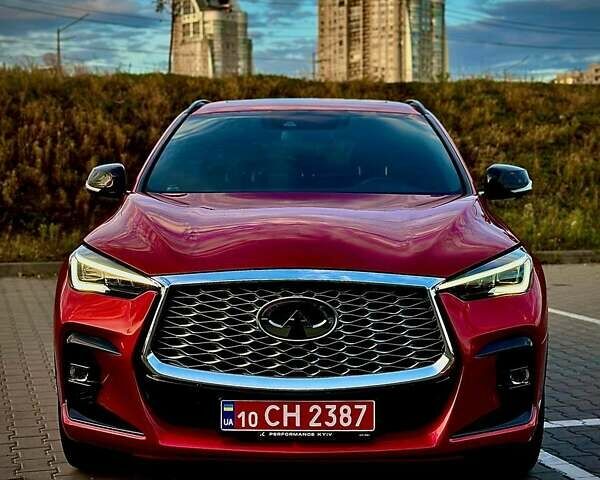 Красный Инфинити QX55, объемом двигателя 2 л и пробегом 74 тыс. км за 31800 $, фото 3 на Automoto.ua