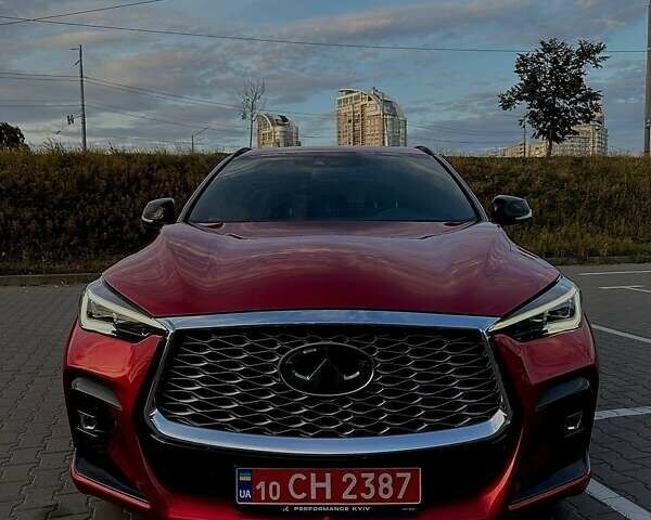Красный Инфинити QX55, объемом двигателя 2 л и пробегом 74 тыс. км за 31800 $, фото 10 на Automoto.ua