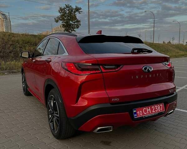 Красный Инфинити QX55, объемом двигателя 2 л и пробегом 74 тыс. км за 31800 $, фото 19 на Automoto.ua