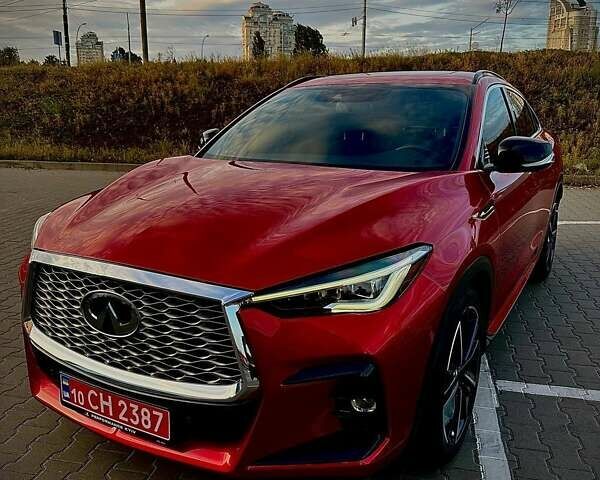 Красный Инфинити QX55, объемом двигателя 2 л и пробегом 74 тыс. км за 31800 $, фото 5 на Automoto.ua
