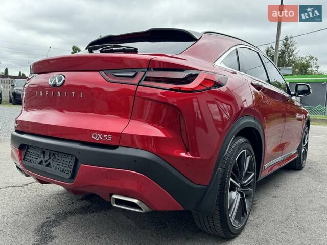 Красный Инфинити QX55, объемом двигателя 2 л и пробегом 50 тыс. км за 32900 $, фото 63 на Automoto.ua