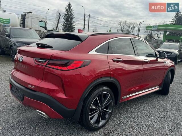 Красный Инфинити QX55, объемом двигателя 2 л и пробегом 50 тыс. км за 32900 $, фото 60 на Automoto.ua