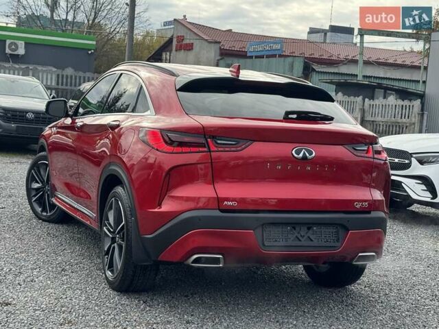 Красный Инфинити QX55, объемом двигателя 2 л и пробегом 50 тыс. км за 32900 $, фото 9 на Automoto.ua