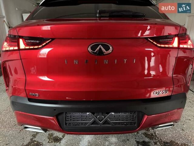 Красный Инфинити QX55, объемом двигателя 2 л и пробегом 50 тыс. км за 32900 $, фото 3 на Automoto.ua