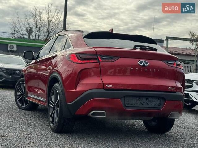 Красный Инфинити QX55, объемом двигателя 2 л и пробегом 50 тыс. км за 32900 $, фото 8 на Automoto.ua