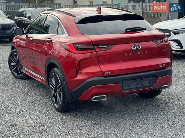 Красный Инфинити QX55, объемом двигателя 2 л и пробегом 50 тыс. км за 32900 $, фото 7 на Automoto.ua