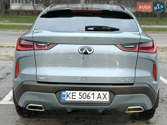 Серый Инфинити QX55, объемом двигателя 2 л и пробегом 53 тыс. км за 32999 $, фото 10 на Automoto.ua