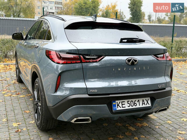 Серый Инфинити QX55, объемом двигателя 2 л и пробегом 52 тыс. км за 35900 $, фото 11 на Automoto.ua