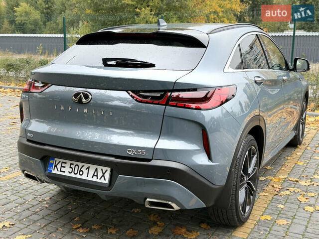 Серый Инфинити QX55, объемом двигателя 2 л и пробегом 52 тыс. км за 35900 $, фото 5 на Automoto.ua