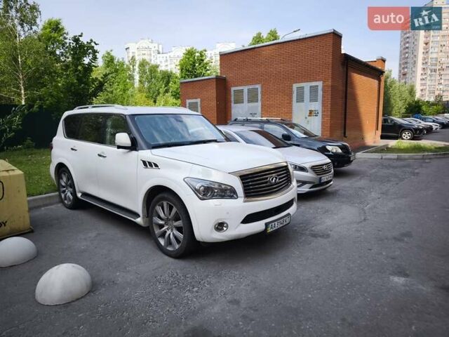Белый Инфинити QX56, объемом двигателя 5.55 л и пробегом 258 тыс. км за 23000 $, фото 1 на Automoto.ua