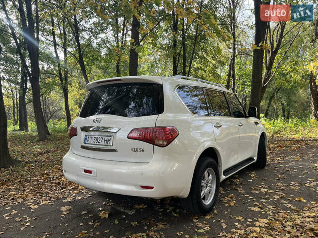Белый Инфинити QX56, объемом двигателя 5.6 л и пробегом 300 тыс. км за 15500 $, фото 5 на Automoto.ua