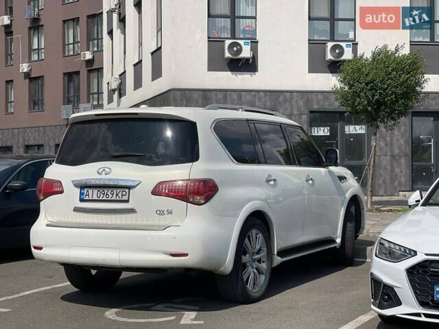 Белый Инфинити QX56, объемом двигателя 5.55 л и пробегом 270 тыс. км за 15900 $, фото 4 на Automoto.ua
