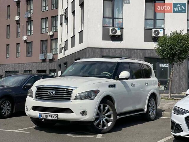 Белый Инфинити QX56, объемом двигателя 5.55 л и пробегом 270 тыс. км за 15900 $, фото 1 на Automoto.ua