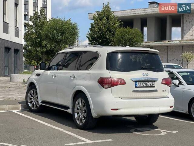 Белый Инфинити QX56, объемом двигателя 5.55 л и пробегом 270 тыс. км за 15900 $, фото 5 на Automoto.ua