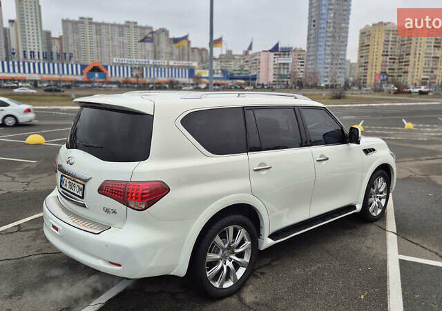Белый Инфинити QX56, объемом двигателя 5.55 л и пробегом 246 тыс. км за 18300 $, фото 4 на Automoto.ua