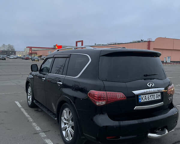 Черный Инфинити QX56, объемом двигателя 5.55 л и пробегом 267 тыс. км за 15000 $, фото 4 на Automoto.ua