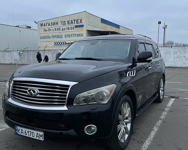 Черный Инфинити QX56, объемом двигателя 5.55 л и пробегом 267 тыс. км за 15000 $, фото 2 на Automoto.ua