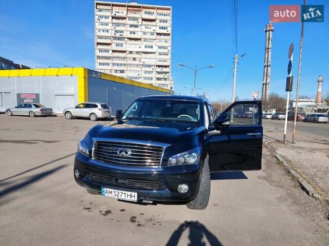 Черный Инфинити QX56, объемом двигателя 5.6 л и пробегом 150 тыс. км за 20500 $, фото 6 на Automoto.ua