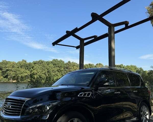 Черный Инфинити QX56, объемом двигателя 5.55 л и пробегом 190 тыс. км за 14900 $, фото 2 на Automoto.ua