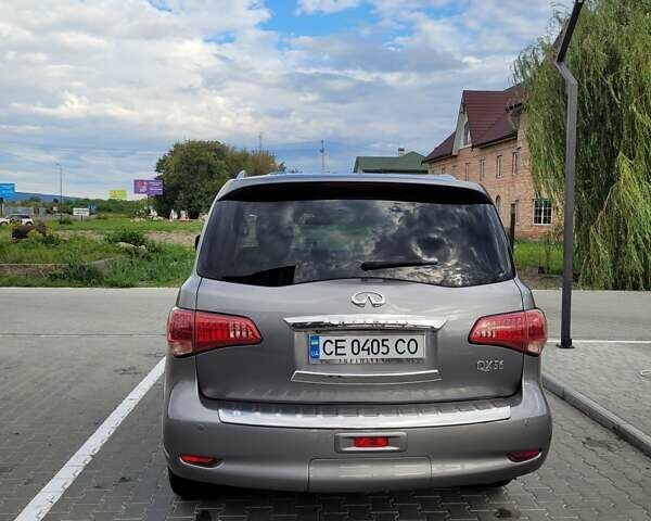 Серый Инфинити QX56, объемом двигателя 5.55 л и пробегом 202 тыс. км за 20500 $, фото 3 на Automoto.ua