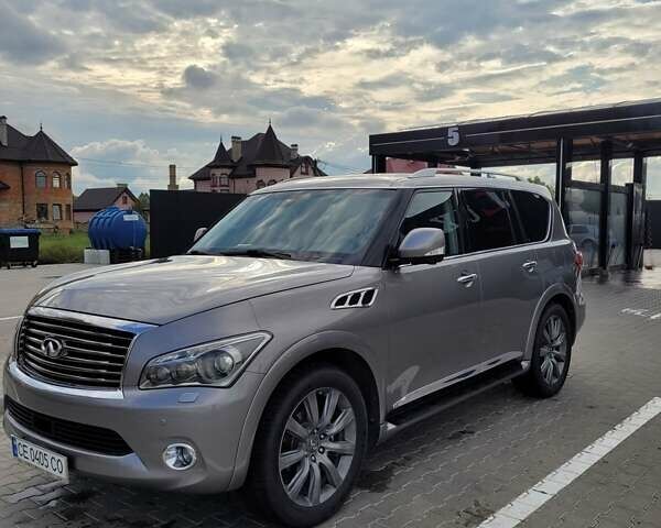 Серый Инфинити QX56, объемом двигателя 5.55 л и пробегом 202 тыс. км за 20500 $, фото 5 на Automoto.ua