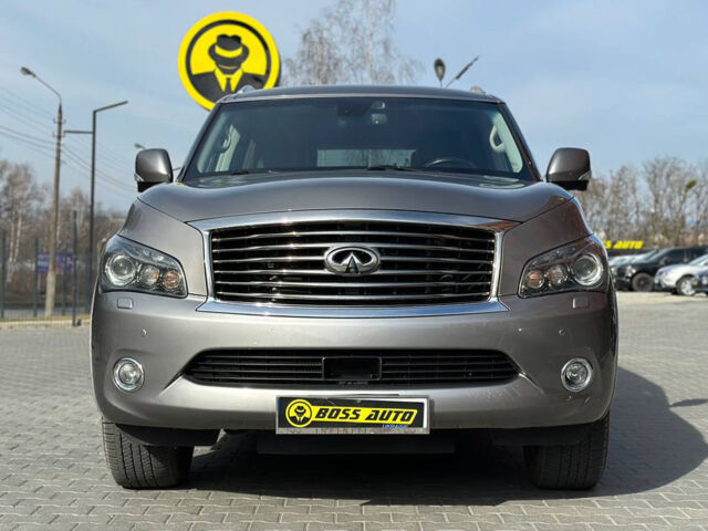 Серый Инфинити QX56, объемом двигателя 5.6 л и пробегом 201 тыс. км за 23600 $, фото 1 на Automoto.ua