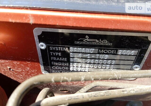 Червоний Іран Ходро Саманд, об'ємом двигуна 1.6 л та пробігом 110 тис. км за 5000 $, фото 14 на Automoto.ua