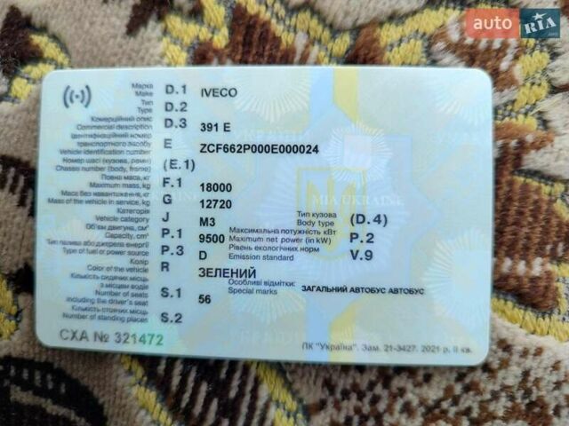 Зелений Івеко 391, об'ємом двигуна 9.5 л та пробігом 780 тис. км за 12000 $, фото 3 на Automoto.ua