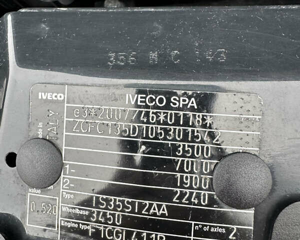 Белый Ивеко Дейли, объемом двигателя 3 л и пробегом 248 тыс. км за 35000 $, фото 81 на Automoto.ua