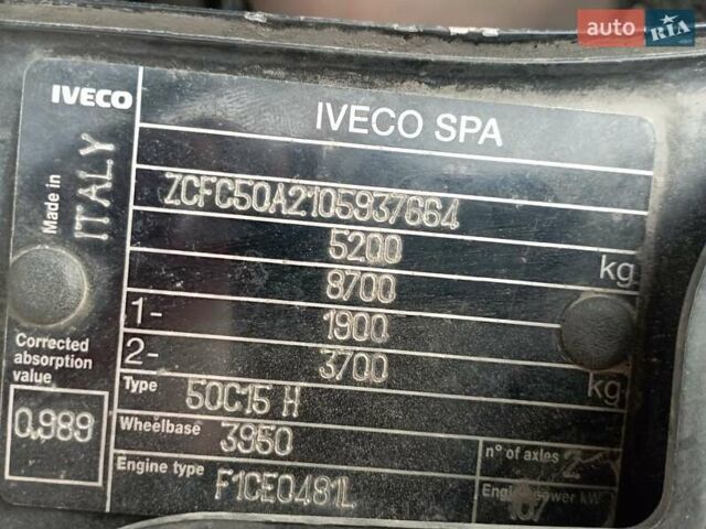 Ивеко Дейли 2012 в Тернополе на Automoto.ua Белый Ивеко Дейли, объемом двигателя 3 л и пробегом 301 тыс. км за 9800 $, фото 8 на Automoto.ua