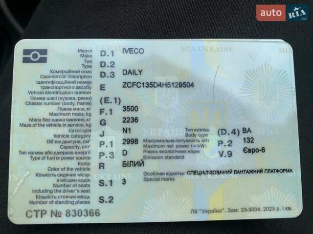 Білий Івеко Дейлі, об'ємом двигуна 3 л та пробігом 390 тис. км за 16200 $, фото 35 на Automoto.ua