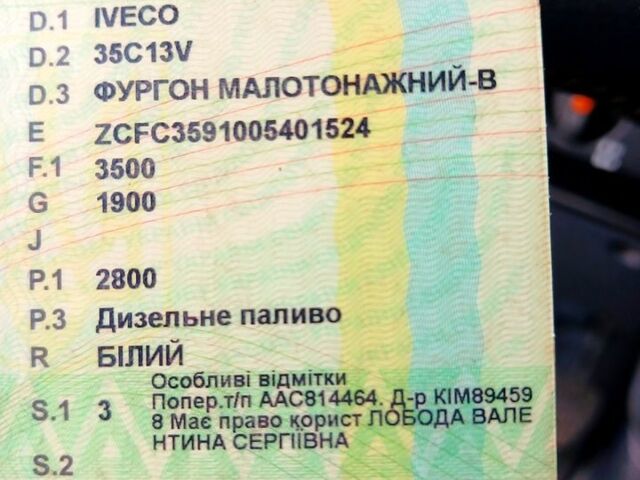 Івеко Дейлі, об'ємом двигуна 2.8 л та пробігом 200 тис. км за 3900 $, фото 11 на Automoto.ua