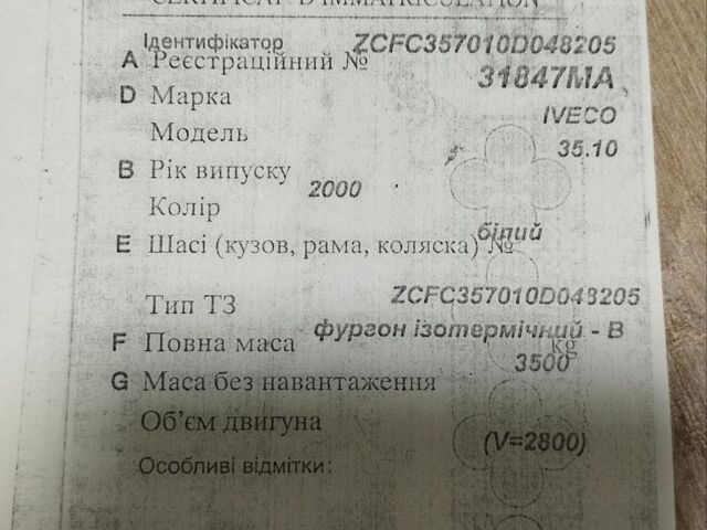 Ивеко Дейли, объемом двигателя 0 л и пробегом 662 тыс. км за 3800 $, фото 3 на Automoto.ua