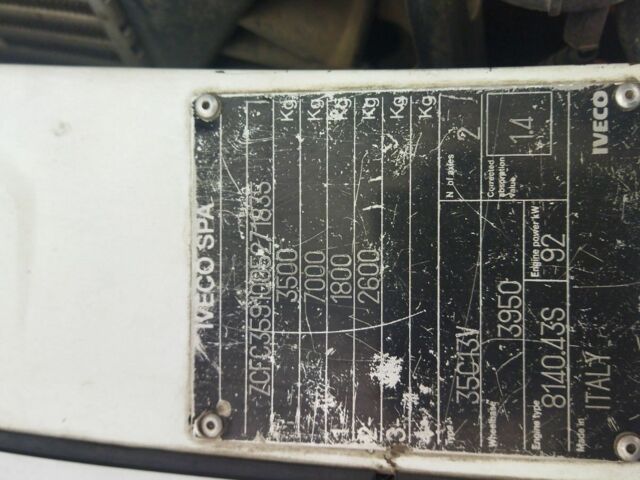 Белый Ивеко Дейли пасс., объемом двигателя 2.8 л и пробегом 422 тыс. км за 5850 $, фото 11 на Automoto.ua